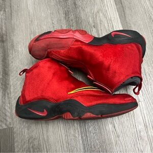 Nike Air Zoom Flight The Glove Shoes Sz 9 Mens Miami Heat Red Black 616772-600